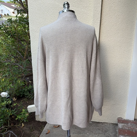 Aritzia Wilfred Free Merino Wool Unwind long relaxed Cardigan w/ deep pockets - Picture 8 of 14